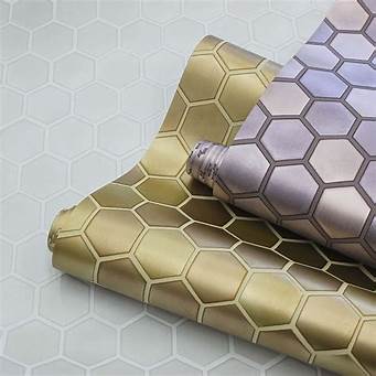 Hexagon Tile brushed gold